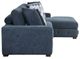 Homelegance® Raife 3-Piece Blue Sleeper Sectional with Right Chaise and Ottoman-3