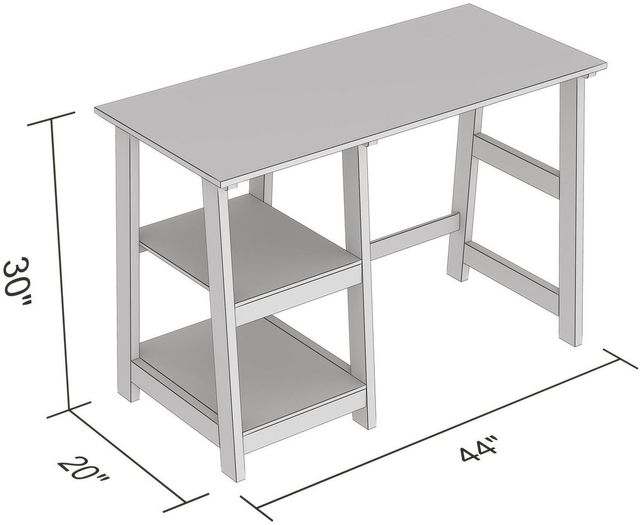 Safdie® & Co White 44" Computer Desk-3