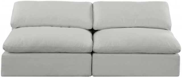 Meridian Furniture Comfy 2-Piece Gray Armless Sofa -1