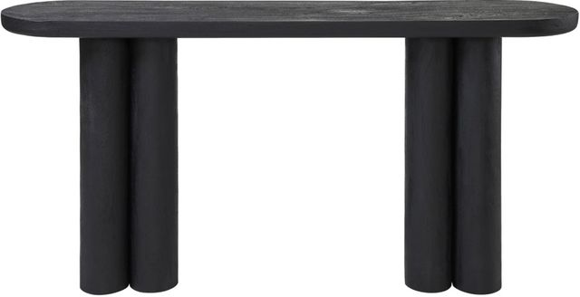 Renwil® Dayna Sandblasted Black Console Table-2