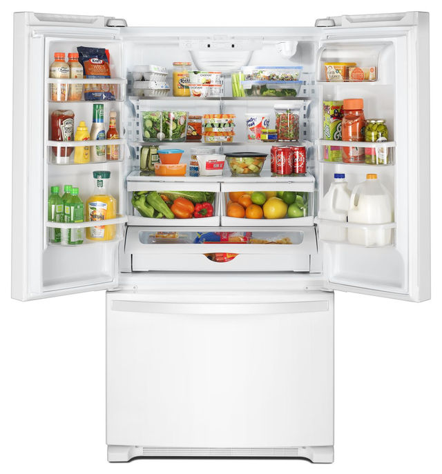 Whirlpool® 25.2 Cu. Ft. White French Door Refrigerator-1
