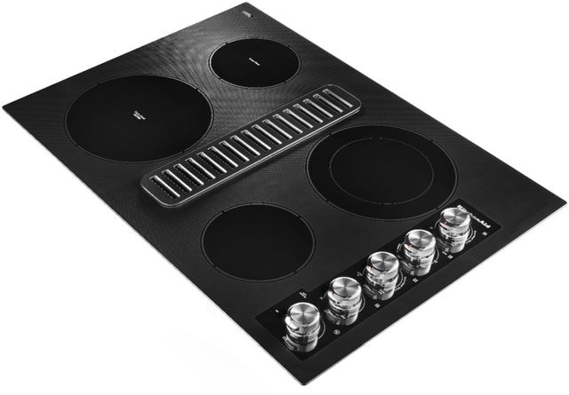 KitchenAid® 30" Black Electric Downdraft Cooktop-11