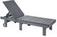 C R Plastic Generation Line Slate Gray Chaise Lounge with Hidden Wheels-0