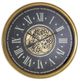 YHD Dark/Gold Aged Roman Gear Clock-0