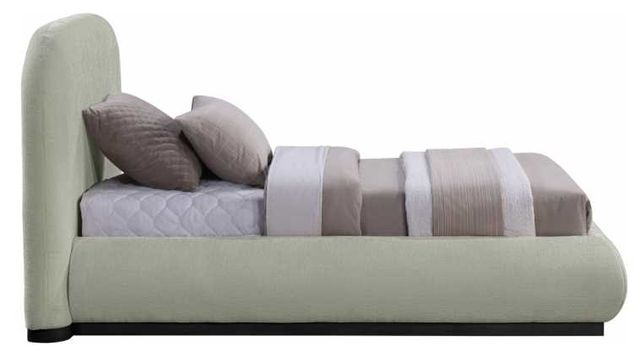 Meridian Furniture Vaughn Mint Twin Chenille Fabric Upholstered Panel Bed-2
