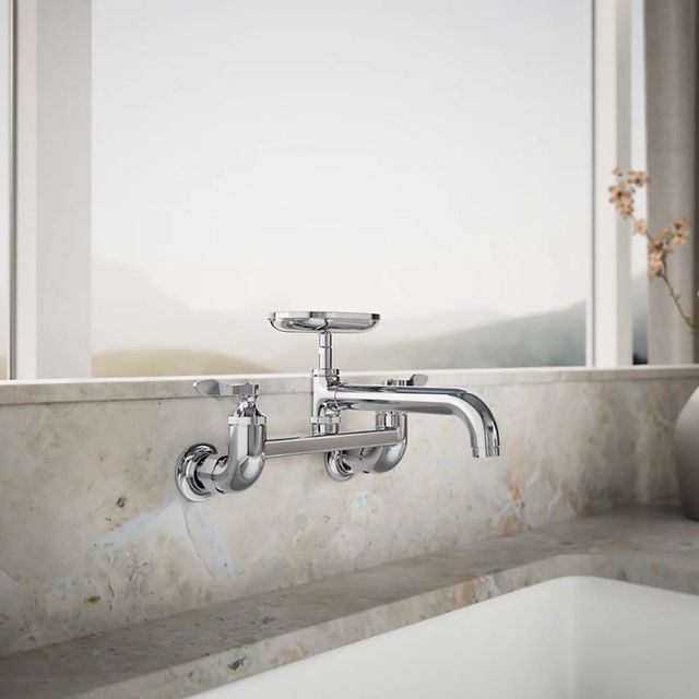 KOHLER® Clearwater® Polished Chrome Kitchen Sink Faucet-1