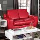 Furniture of America® Tekir Red Loveseat-0