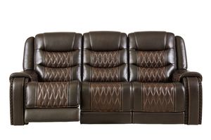 Drew & Jonathan Home Leather Power Reclining Sofa with Power Headrest