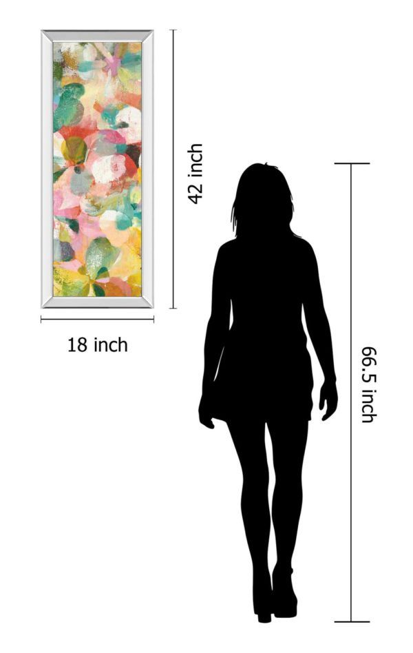 Classy Art Happy Garden II by Danhui Nai Mirrored Frame Wall Art-3