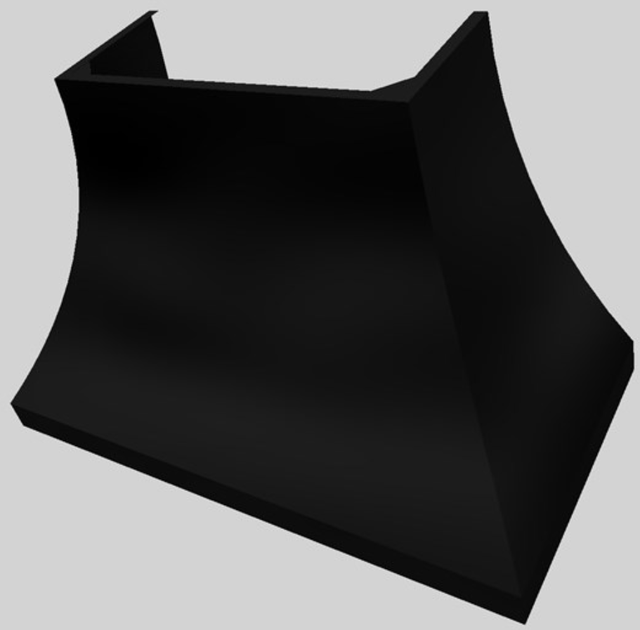 Vent-A-Hood® Designer Series 48" Black Wall Mounted Range Hood-4