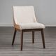 Furniture of America® Viken 2-Piece Beige/Walnut Side Chair Set-2