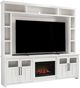 aspenhome® Finnegan White 98" Fireplace Console and Hutch-0