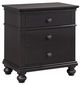 aspenhome® Oxford Black 2-Drawer Nightstand-0