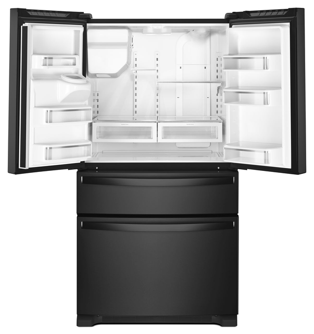 Whirlpool® 36 in. 24.5 Cu. Ft. Black Freestanding French Door Refrigerator-1
