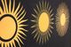 Zuo® Modern Three Suns Canvas Black/Gold Wall Art-4