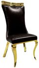 Furniture of America® Palazzo 2-Piece Black/Gold Side Chair Set-0