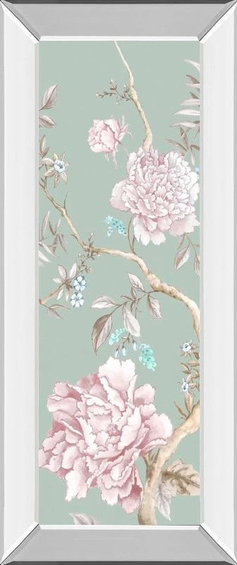 Classy Art Oriental Garden I by Eva Mirrored Frame Wall Art-0