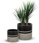 Le Present Cylinder Black 11" Planter-2