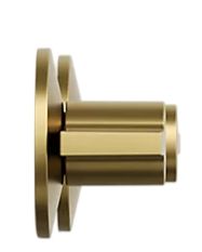 KOHLER® Components® Vibrant Brushed Moderne Brass Bathroom Sink Faucet Lever Handle Trim-2