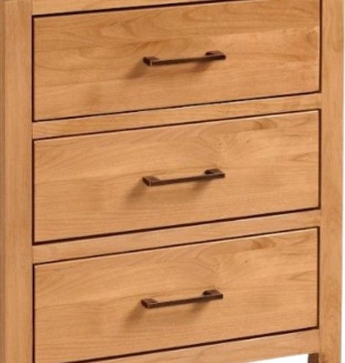 Archbold Furniture Customizable 2 West 3-Drawer Wide Nightstand-1