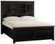 Jofran Inc. Madison County 4-Piece Vintage Black Queen Barn Door Bedroom Set-2