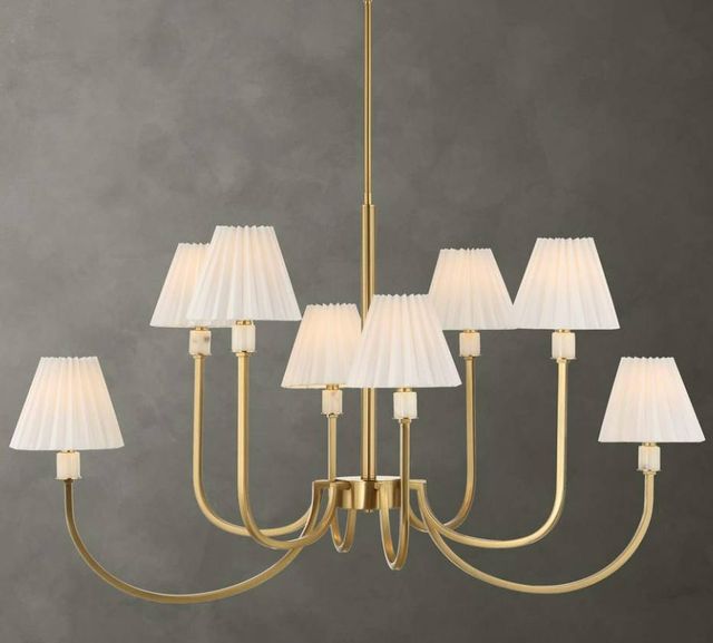 Uttermost® Poppins Warm Brass 8-Light Chandelier-1