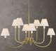 Uttermost® Poppins Warm Brass 8-Light Chandelier-1