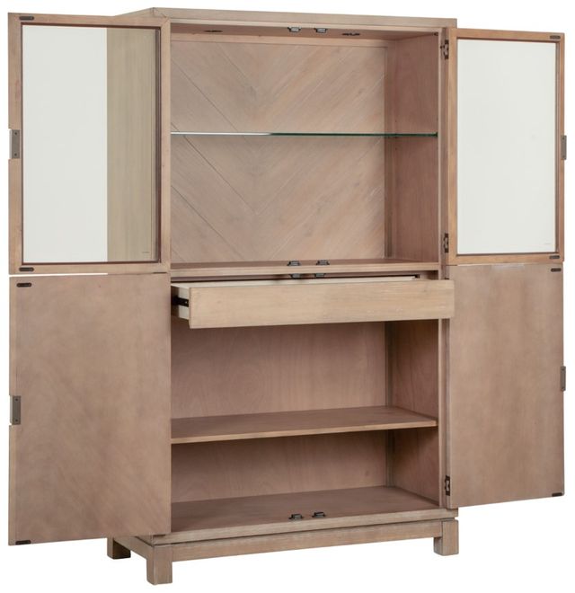 Magnussen Home® Ainsley Cerused Khaki Display Cabinet-4