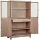 Magnussen Home® Ainsley Cerused Khaki Display Cabinet-4