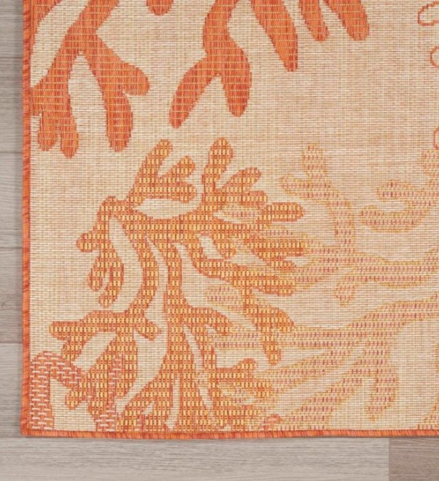 Nourison Home™ Garden Oasis Coral 5'x7' Style 2 Area Rug-3