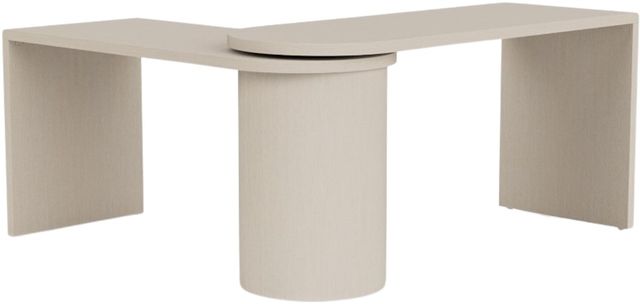 Riverside Furniture Maren White Sand Swivel Desk-3