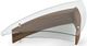 BDI Fin™ 1106 Glass Top Coffee Table with Natural Walnut Base-1