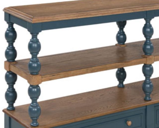Signature Design by Ashley® Finnworth Blue/Brown Console Sofa Table-1