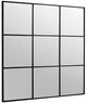 A & B Home Matt Black Regency Outdoor Mirror-1
