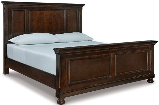Millennium® by Ashley Porter 6-Piece Rustic Brown California King Panel Bed Set-1