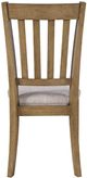Jofran Inc. Brentwood Cascade Oak Upholstered Dining Side Chair-3