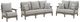 Signature Design by Ashley® Visola 4-Piece Gray Outdoor Conversation Set-0