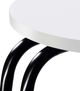 Coaster® Hilly White Side Table with Black Base-3