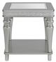 Elements International Avril Silver End Table-1