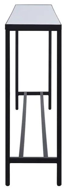 Renwil® Bodin Natural White Console Table with Matte Black Base -2