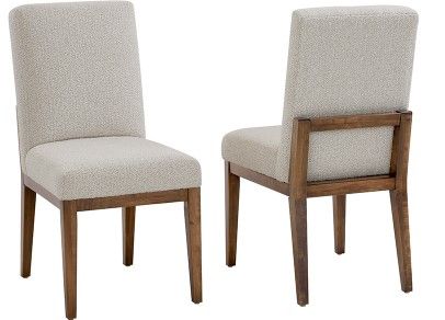 Artisan & Post by Vaughan-Bassett Crafted Cherry by Ben & Erin Napier Oatmeal/Medium Cherry Upholstered Side Chair -2