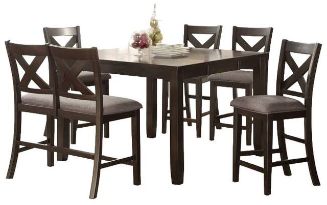 Urban Styles Furniture Monterey 6-Piece Cappuccino Dining Set-0