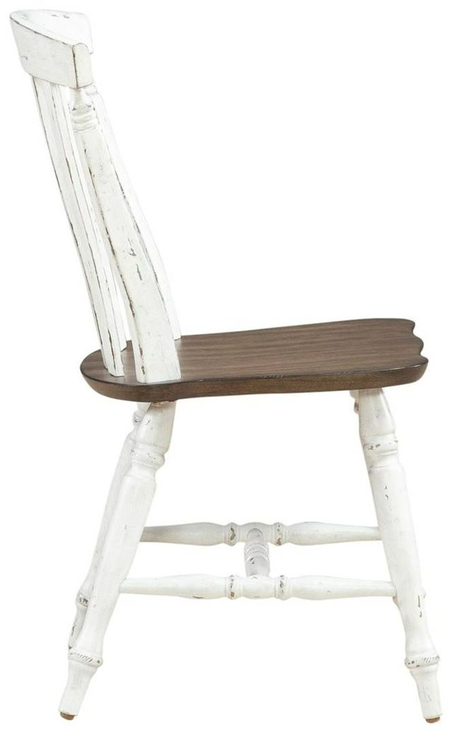 Liberty Furniture Al Fresco Graphite/Whitestone Slat Back Side Chair-3