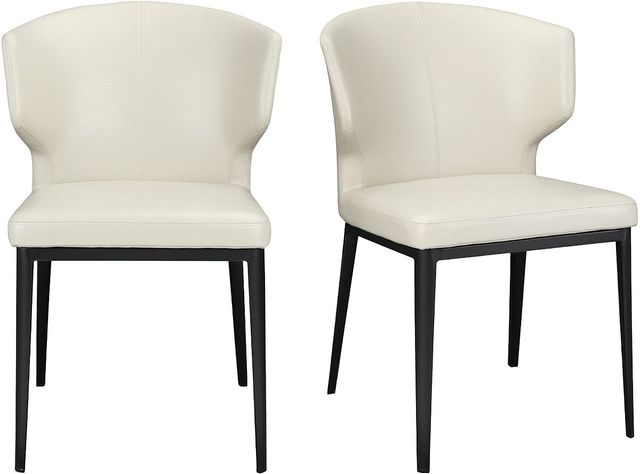Moe's Home Collection Delaney 2-Piece Beige Dining Side Chair Set-3