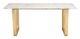 Zuo® Modern Atlas White Dining Table with Gold Frame-1