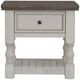 International Furniture Direct Stone Ivory Nightstand-2
