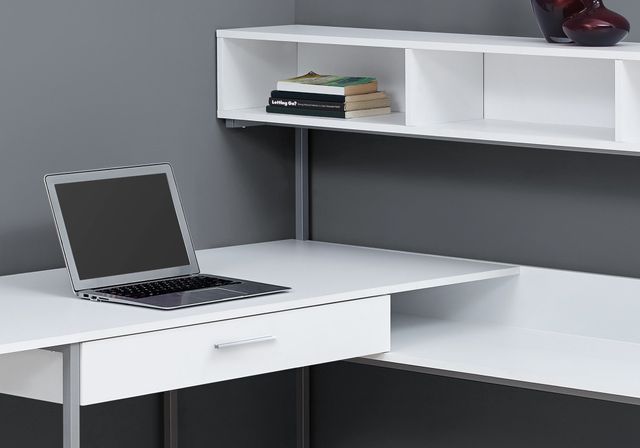 Monarch Specialties Inc. White Computer Corner Desk-3