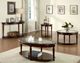 Furniture of America® Granvia Dark Cherry Glass Insert End Table-1