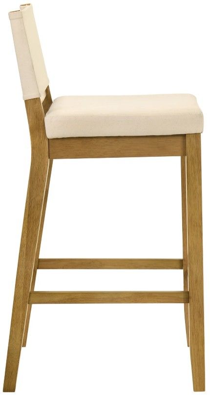 Armen Living Yaneli 4-Piece Amber Glow/White Barstool Set-3
