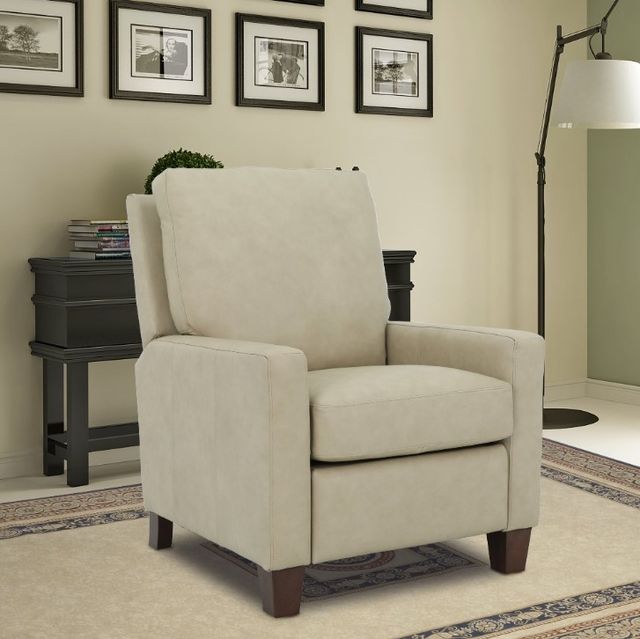 BarcaLounger® Fairview Cashmere Stone Leather Manual Recliner-2